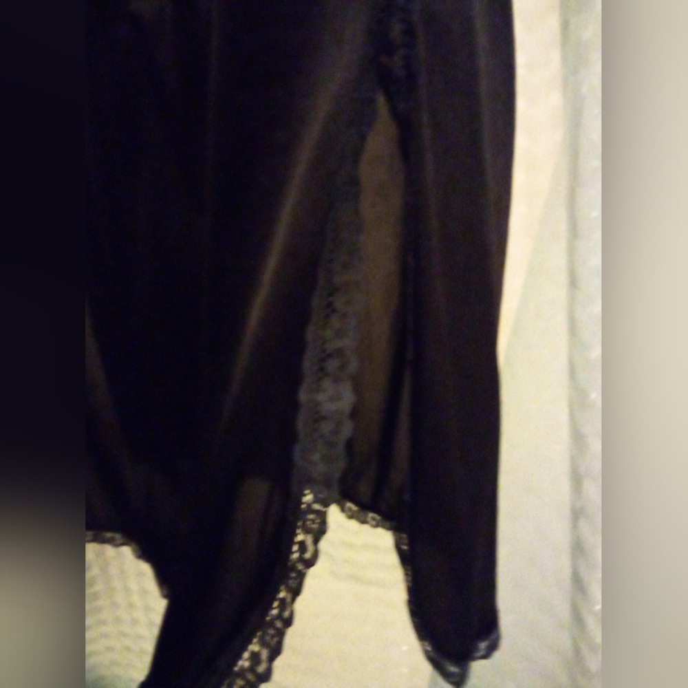 Vintage Fortune Nylon Half Slip Black Size L